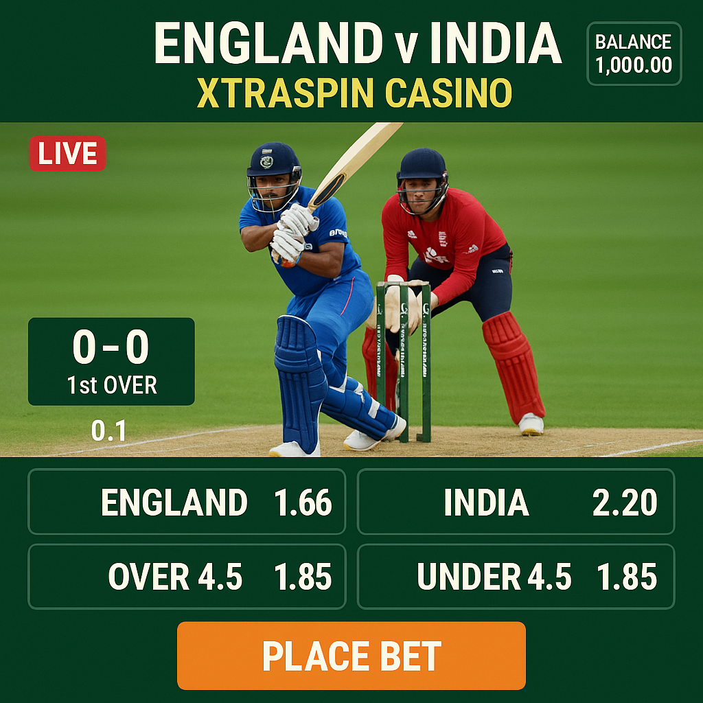 Xtraspin - Cricket Betting - Live Cricket Odds and In-Play Betting